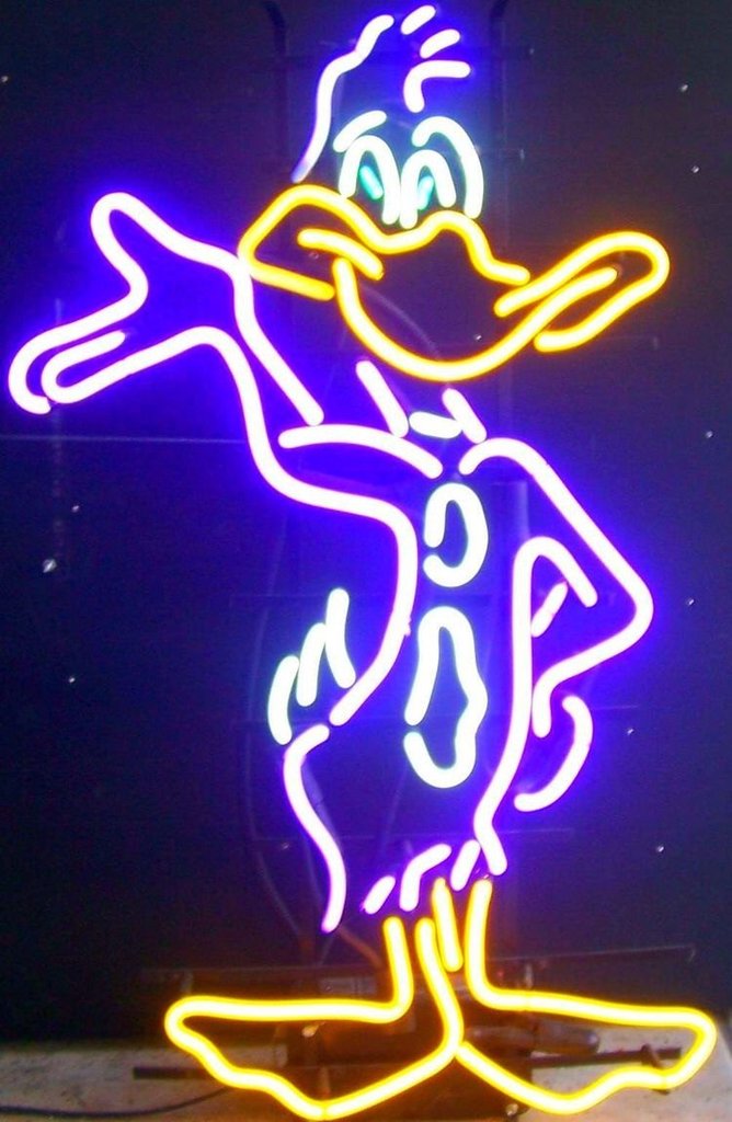 Donald Duck Neon Sign